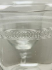 Vtg Flared Lip Stem Wine Glasses 7” Rosé Pinot White Wines
