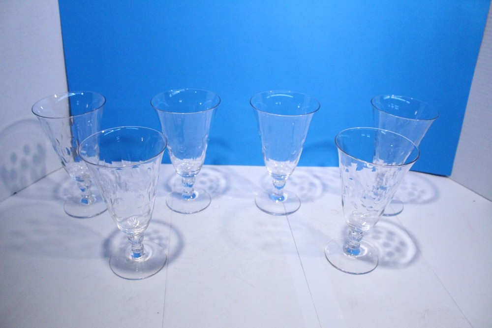 Lot Of 6 George & Martha Iced Tea Glasses By Nancy Prentiss