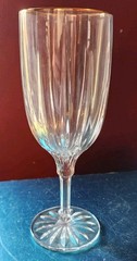 Gorham Sundance? Gold Rim Iced Tea Glass Goblet Wedding Reception 8.5 Inch