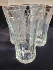 Indiana Glass Recollection Clear Drinking Tall Tumbler Set of 7 Federal Madrid