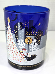 Noritake Glass Twas the Night Before Christmas Lowball Glass Tumbler