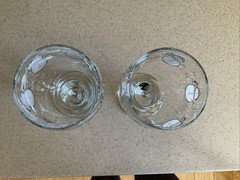 VINTAGE Snowman Glass Wine Goblet Lot of 2 7″ Libbey Winter Christmas