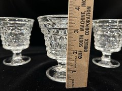 Fostoria American (4) 4-1/2 oz Oyster Cocktail 3-1/2” Tall, Originally Sherbet