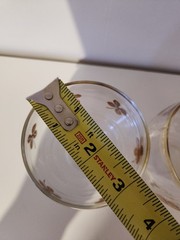 Vintage Set Of 8 Roly Poly Short 4 Leaf Clover Glasses 3 3″ & 5 2.25″