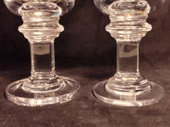 2 DANSK Carla Crystal Wine Glasses JHQ Rare Vintage 1970