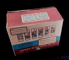 6 Vtg 1959 Rush To The Rockies Colorado Centennial Tumblers Complete Set 6.5″