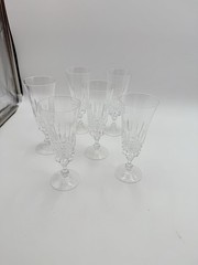 W M Dalton Unit No 3 Parfait Sour French Lead Crystal 6 1/2″ Pair Of 2 ($/pr)