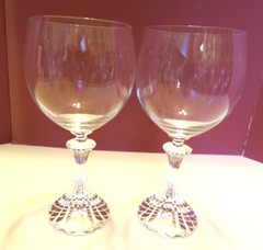 11- Mikasa Stratton The Ritz Burgundy 7-3/8″, Water 7″, Wine 6-1/2, Glases 7-1/2