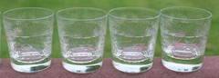 4 Zajecar Crystal Whiskey/Old Fashioned Tumblers Glasses