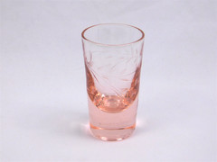 8 Pc Set Vtg Etched Flowers Blown Glass 2.5″ Shot Glasses Cordials Liqueur Mini
