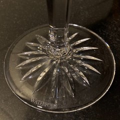 2 Waterford Crystal 14 Ounce Lismore Oversized 7 3/4″ Martini Glasses – Pristine