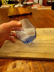 Old Fashioned Glasses Geometric Triangle Octagonal Whiskey Low Rocks Set Of 2
