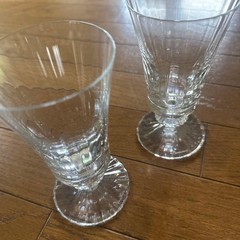 Baccarat Mille Nuits Glass Set 2 White Elegant Drinkware Used