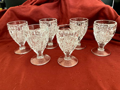 Imperial Glass 4-Inch-Tall Clear Footed Wine/ Juice Glasses Set of 6