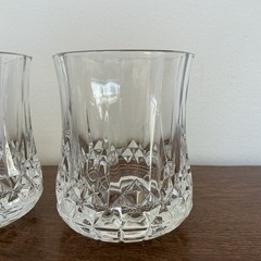 Vintage Set of 2 Cristal D’Arques Durand Old Fashioned Whiskey Glasses Classic