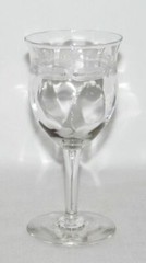 Bryce Glass Co. No.325 Deco Band Cutting Crystal Wine Goblet