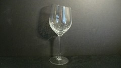 Pier 1 Crackle Clear Angled Top 8 7/8″ Wine Glass – 1