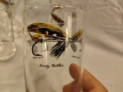 Lot Of 7 Vintage Fly Fishing Lures High Ball Glasses