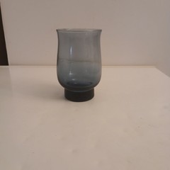 6 Vintage Libbey Tulip Dusky Blue Glasses 10 Oz