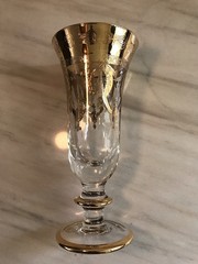 Champagne Flutes Crystal Glasses SC Line Made in Italy Set of 2