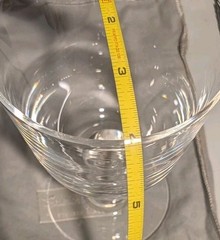 Large Steuben Air Twist 8011 Crystal Water/ Wine Goblet Glass 5 7/8″ – 12 oz