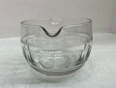 Vintage Clear Glass Wine Glass Rinser Cooler C. 1840-1860