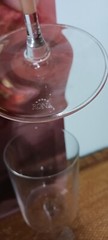 Rona Wine Glasses Signed Crystal 2 elegant long stem slovakia handmade