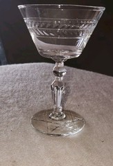 VTG Rock Sharpe Jefferson Liquor Star of David Base Glass Laurel Wreath Band