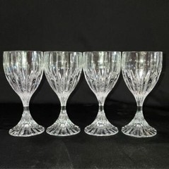 Mikasa Park Lane Crystal Iced Tea, Water, Wine Glasses Set Of 4 In Original Box