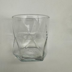Set of 5 Crisa By Libbey Rhombus Low Ball Glasses Unique Design Tumbler 3 9/16″