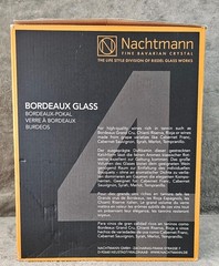 Nachtmann Vivendi Bordeaux Crystal Glass Stemware Set Of 4 Germany BRAND NEW