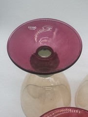 Vintage Krosno Poland Handblown Crystal Wine/Water Glasses~Set of 18~12oz~16oz