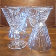 Single Waterford Crystal Tramore 5 5/8″ Water Wine Glass Goblet Gothic Mark