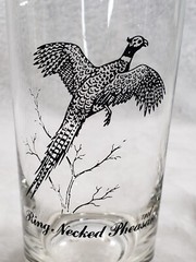 3 VINTAGE Federal Glass Tumblers 14oz Canvasback Ring Neck Pheasant Game Birds