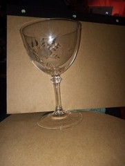 Royal Moselle Rambling Rose Cordial Glass