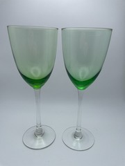 Lenox Blown Assorted Color Gems Stemmed Wine Glasses 10oz Green Blue S/6 B93