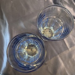 Libbey Glass Company Gibraltar Misty Blue Glasses 6 1/4” Set of 2
