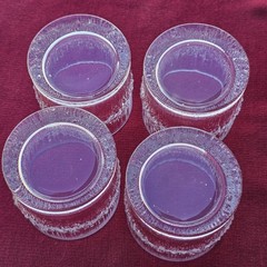 Mid Century Modern Iittala NIVA Finland Rocks Glass. Icicle Look. Tapio Wirkkala