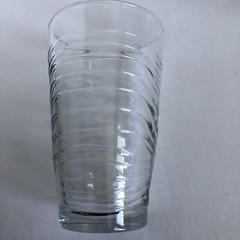 Vintage Libbey Orbita Waves Clear Glass Tumblers 16 Oz Set of 4