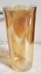 Vintage Carnival Glass IRIDESCENT Amber Drinking Water Glass