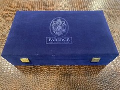 FABERGE Glasses Liqueur Zdorovye collection with authenticity signature