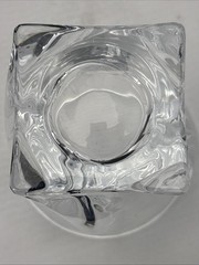 Set of (4) of Mikasa Twisted Motion Crystal Old Fashioned 3.75” Tumblers