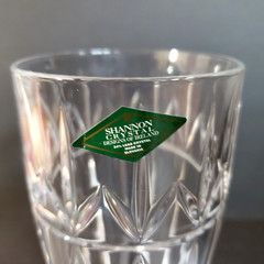 SHANNON CRYSTAL DESIGNS OF IRELAND 24% LD CRYSTAL MDE N SLOVAKIA ICE T GLASSES 6