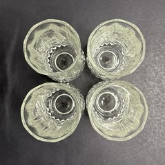 Set Of 4 Vintage Longchamp Style Cristal D’Arques Drinking Glasses 8 oz 5.0”