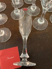 16 Baccarat Monaco Crystal Champagne Flutes (Price Per Piece)