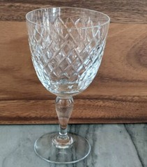 Vintage D/C Royal Brierley Coventry Cut Crystal Water Wine Glass 6 3/4″ England