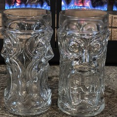 Tiki Tumblers (Lot Of 2) Discounted Shipping Anchor Hocking Double Sided 16 oz –