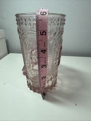 Tabla Hobnail 3D Figural Bunny Rabbit Glass Tumbler Light Pink