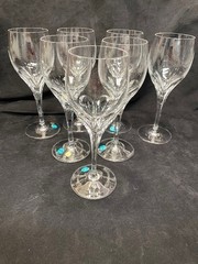 TIFFANY & CO Crystal Denise red wine glasses 7 1/2″