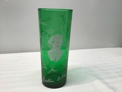 Green Glass With Signatures of Stars of The Midwestern Hayride T.V. Show-1951-59